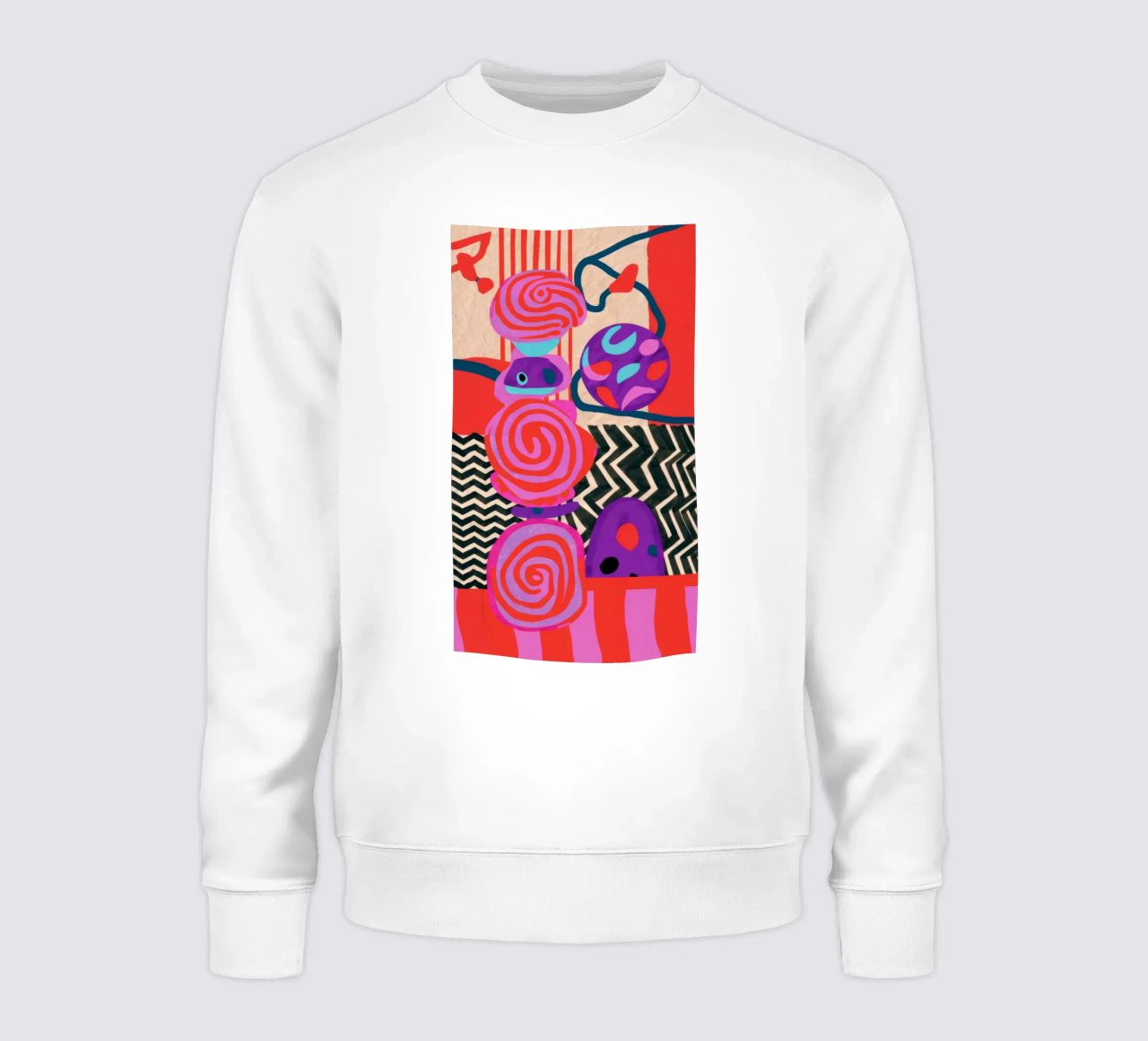 Rhythmic Abstract Forms sweatshirt by Pake Nebula