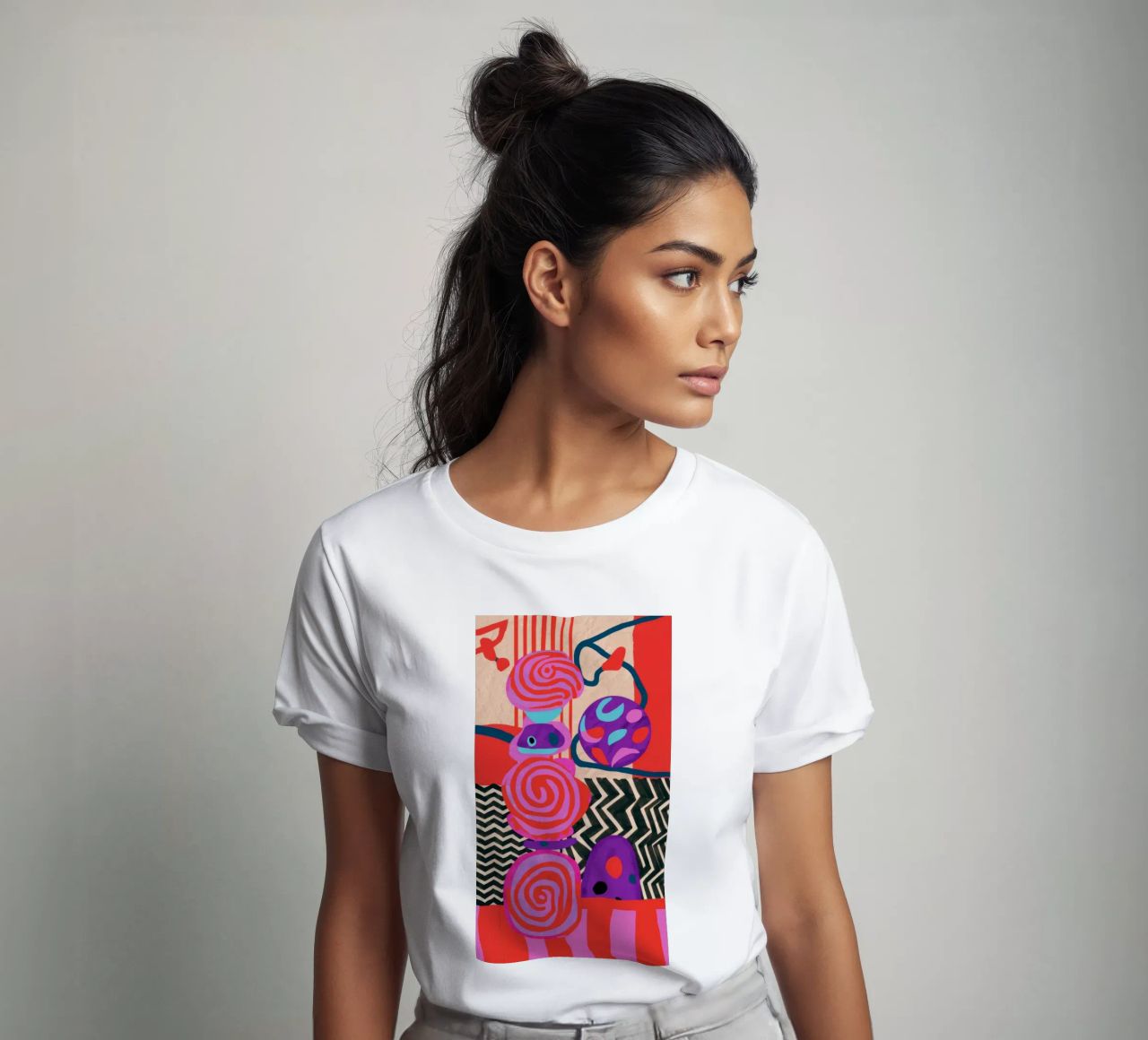 Rhythmic Abstract Forms t-shirt by Pake Nebula