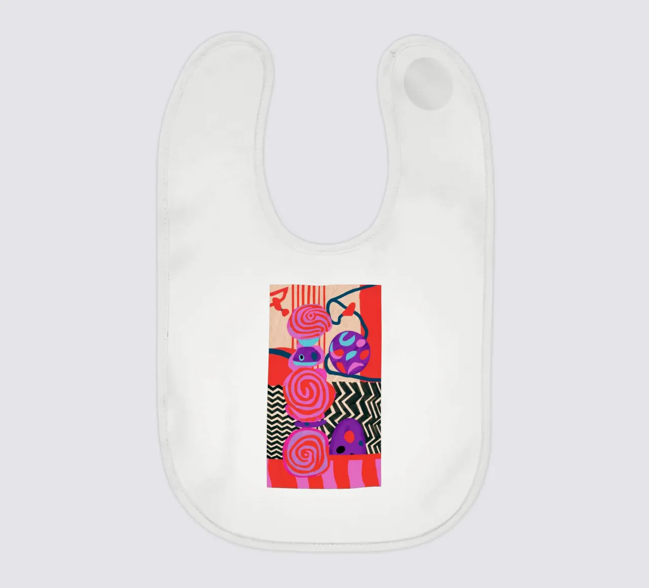 Forme astratte ritmiche bavaglino da Pake Nebula