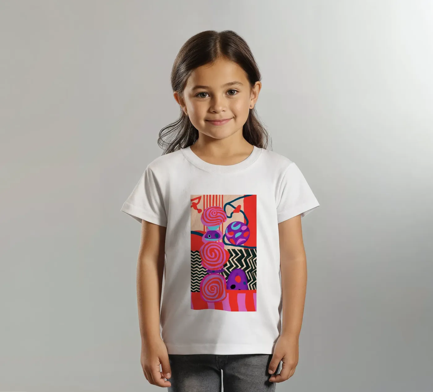 Forme astratte ritmiche t-shirt bambini da Pake Nebula