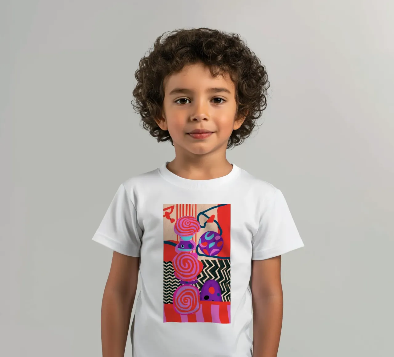 Forme astratte ritmiche t-shirt bambini da Pake Nebula