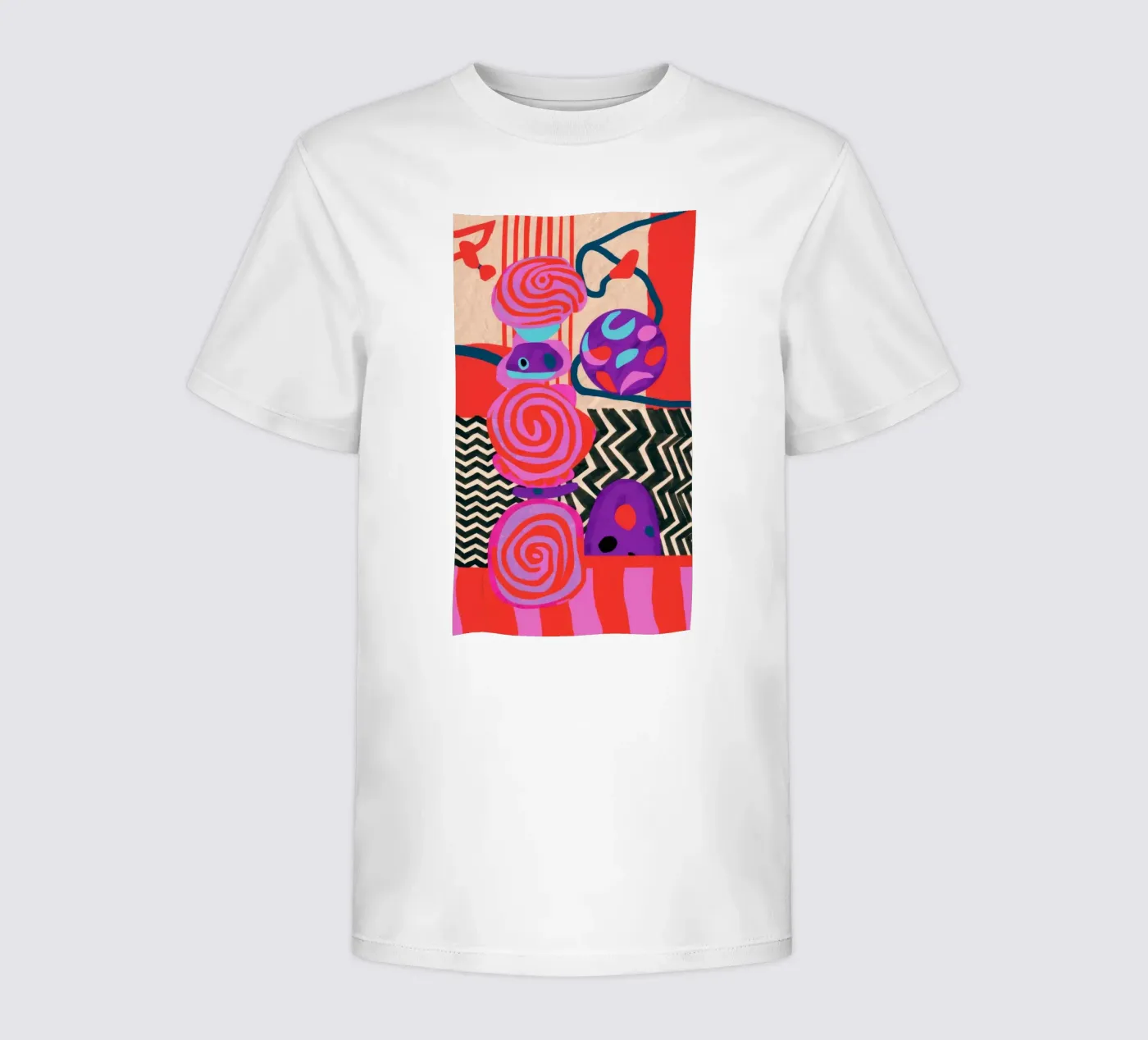 Forme astratte ritmiche t-shirt bambini da Pake Nebula
