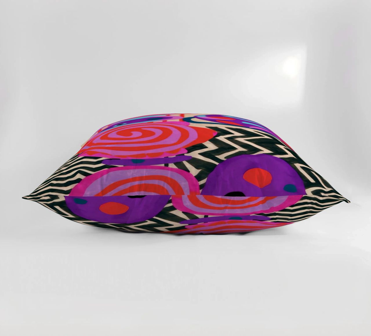 Rhythmic Abstract Forms decorative cushion by Pake Nebula