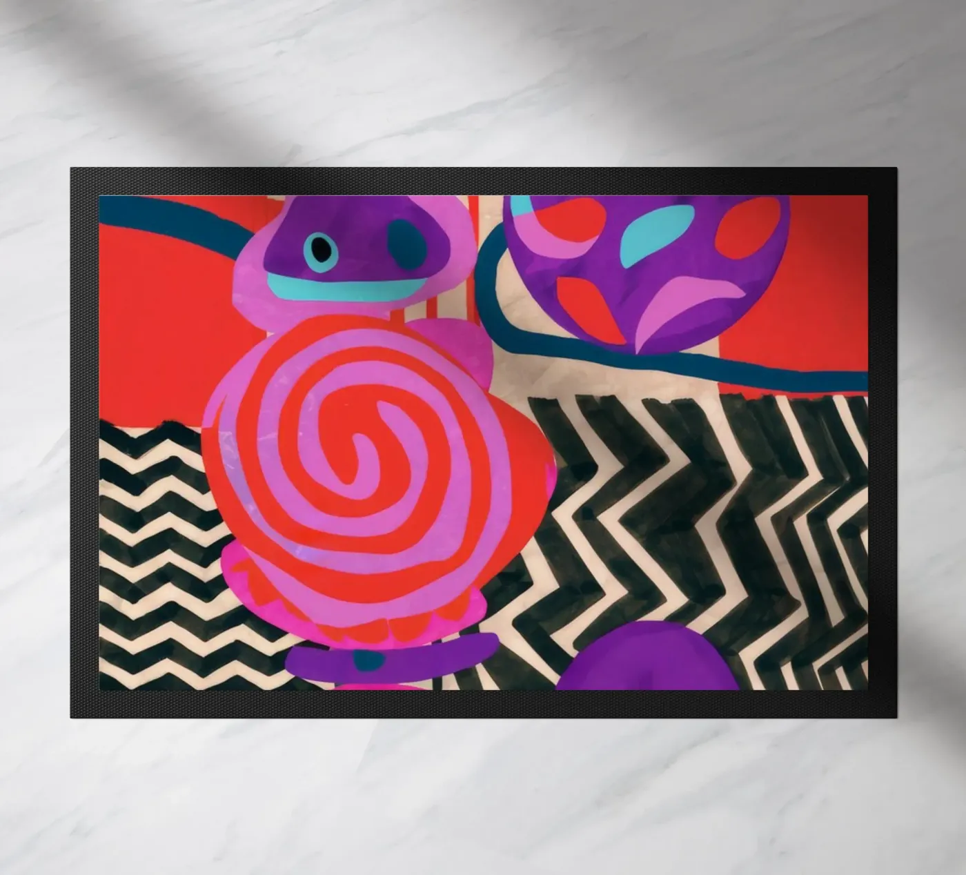 Rhythmic Abstract Forms deurmat van Pake Nebula
