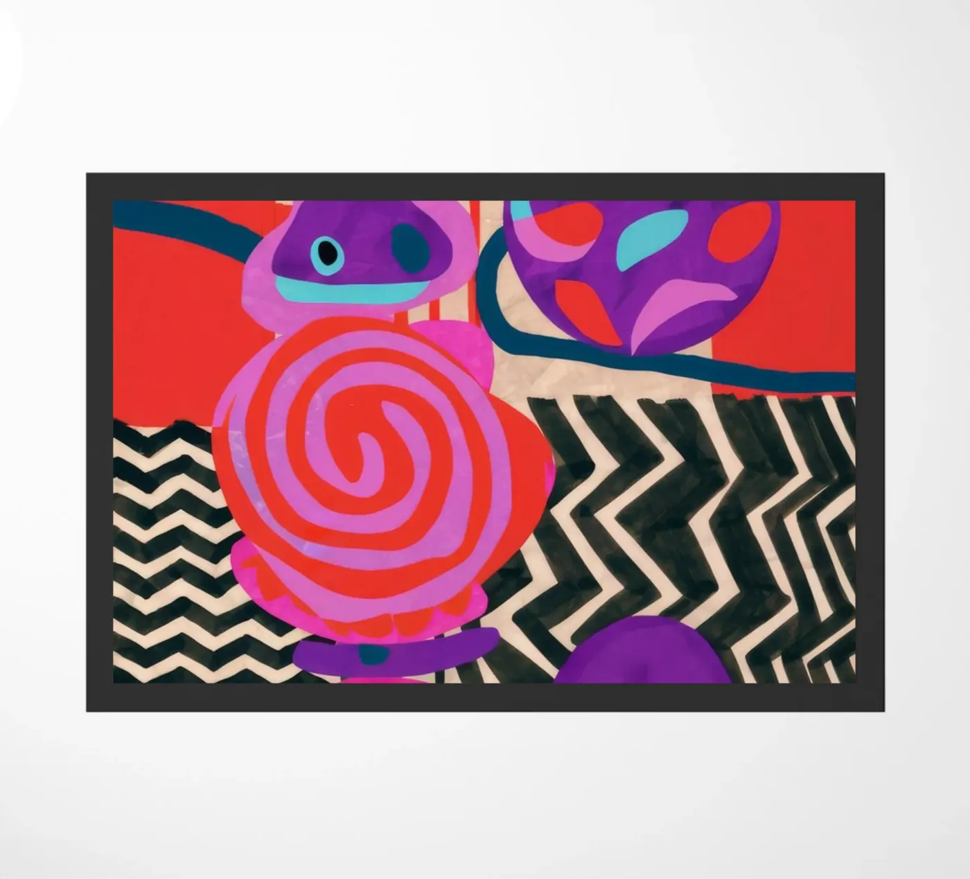 Rhythmic Abstract Forms deurmat van Pake Nebula