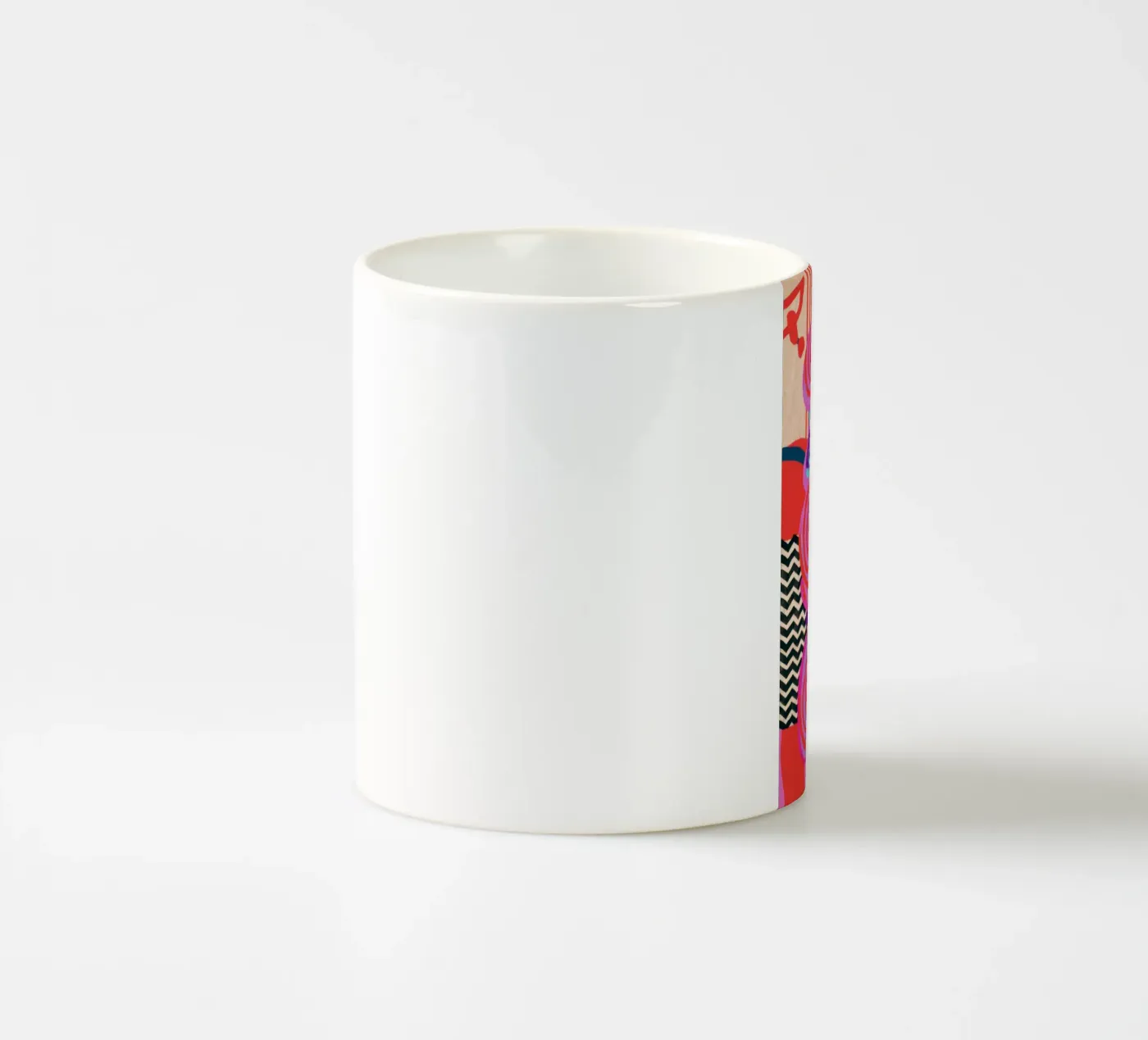 Rhythmic Abstract Forms Keramik Tasse von Pake Nebula