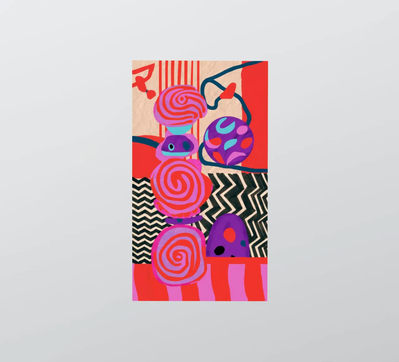 Rhythmic Abstract Forms sticker by Pake Nebula