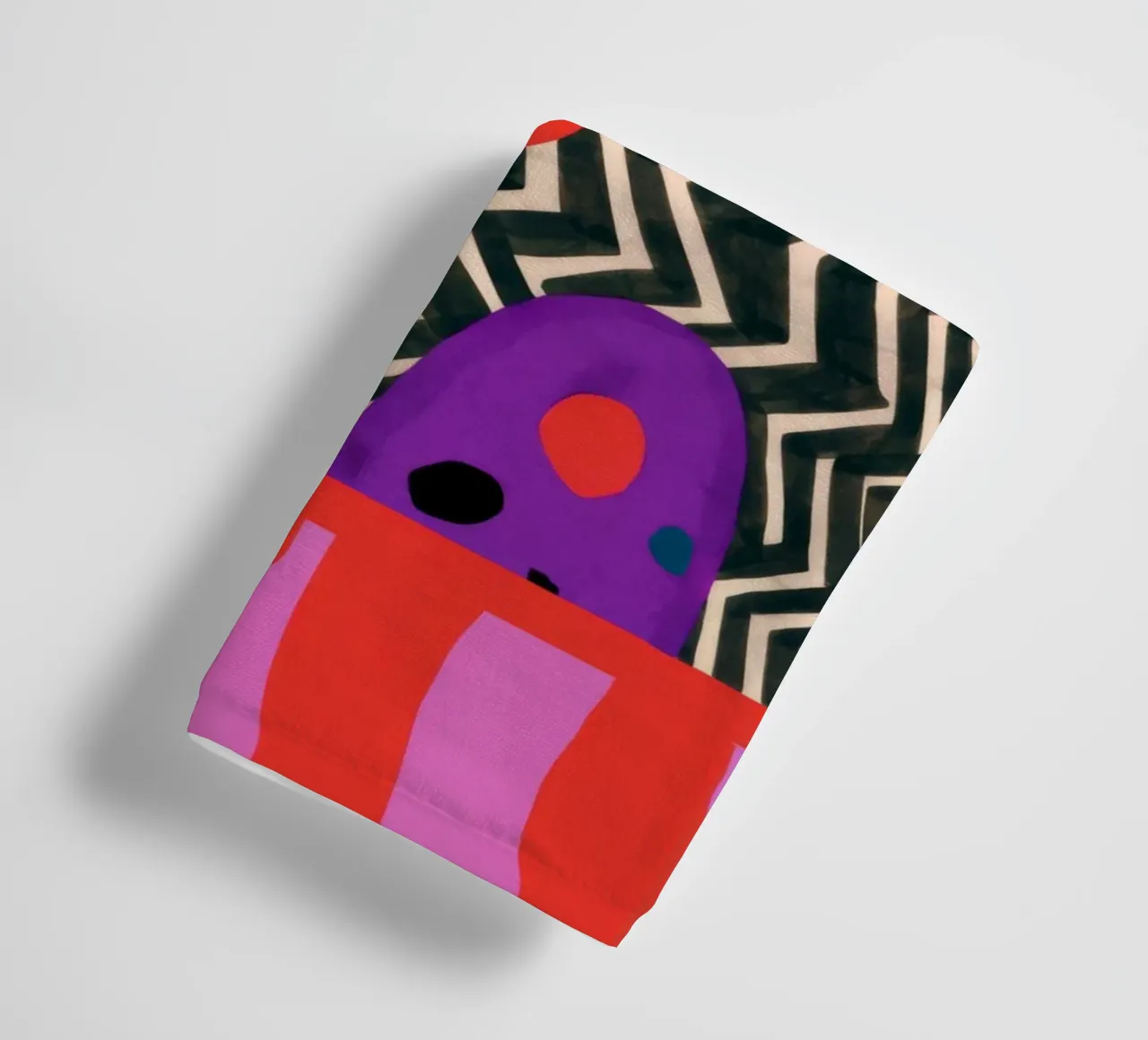 Formes rythmiques abstraites serviette de bain de Pake Nebula