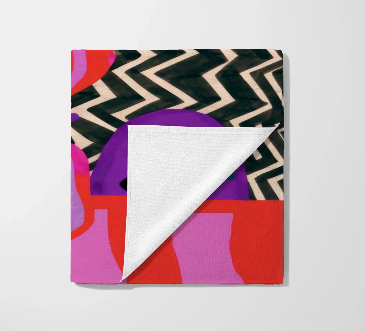 Rhythmic Abstract Forms beach towel by Pake Nebula
