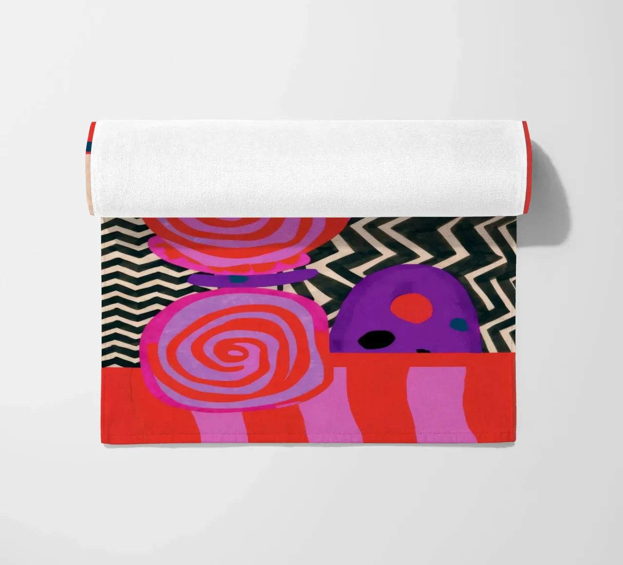 Forme astratte ritmiche telo mare da Pake Nebula