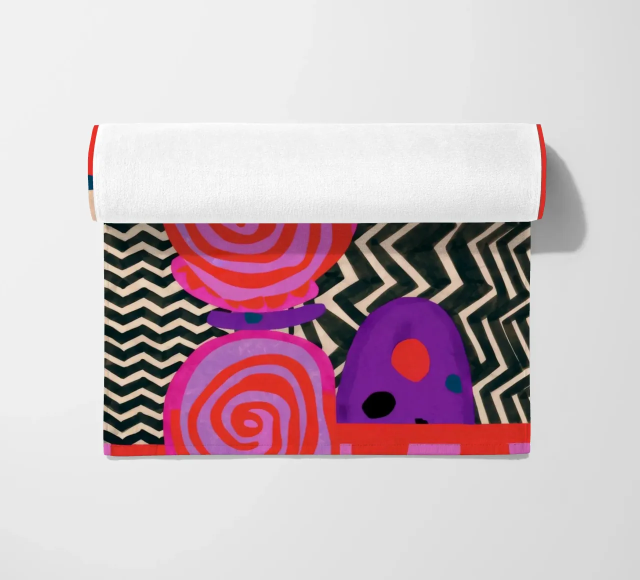 Forme astratte ritmiche telo mare da Pake Nebula