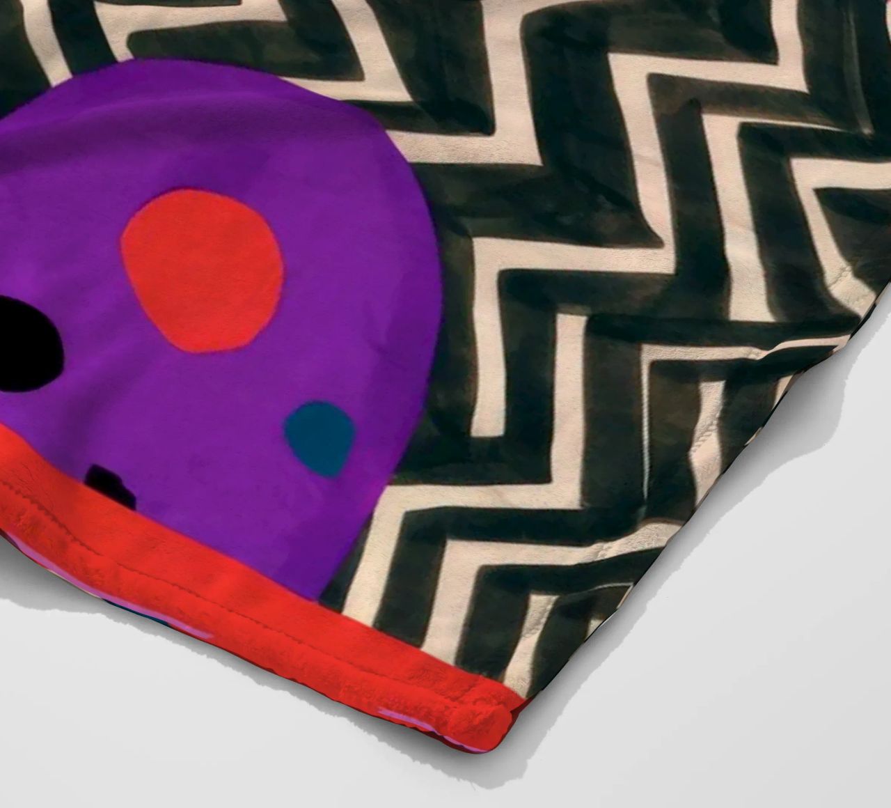 Rhythmic Abstract Forms fleece blanket by Pake Nebula