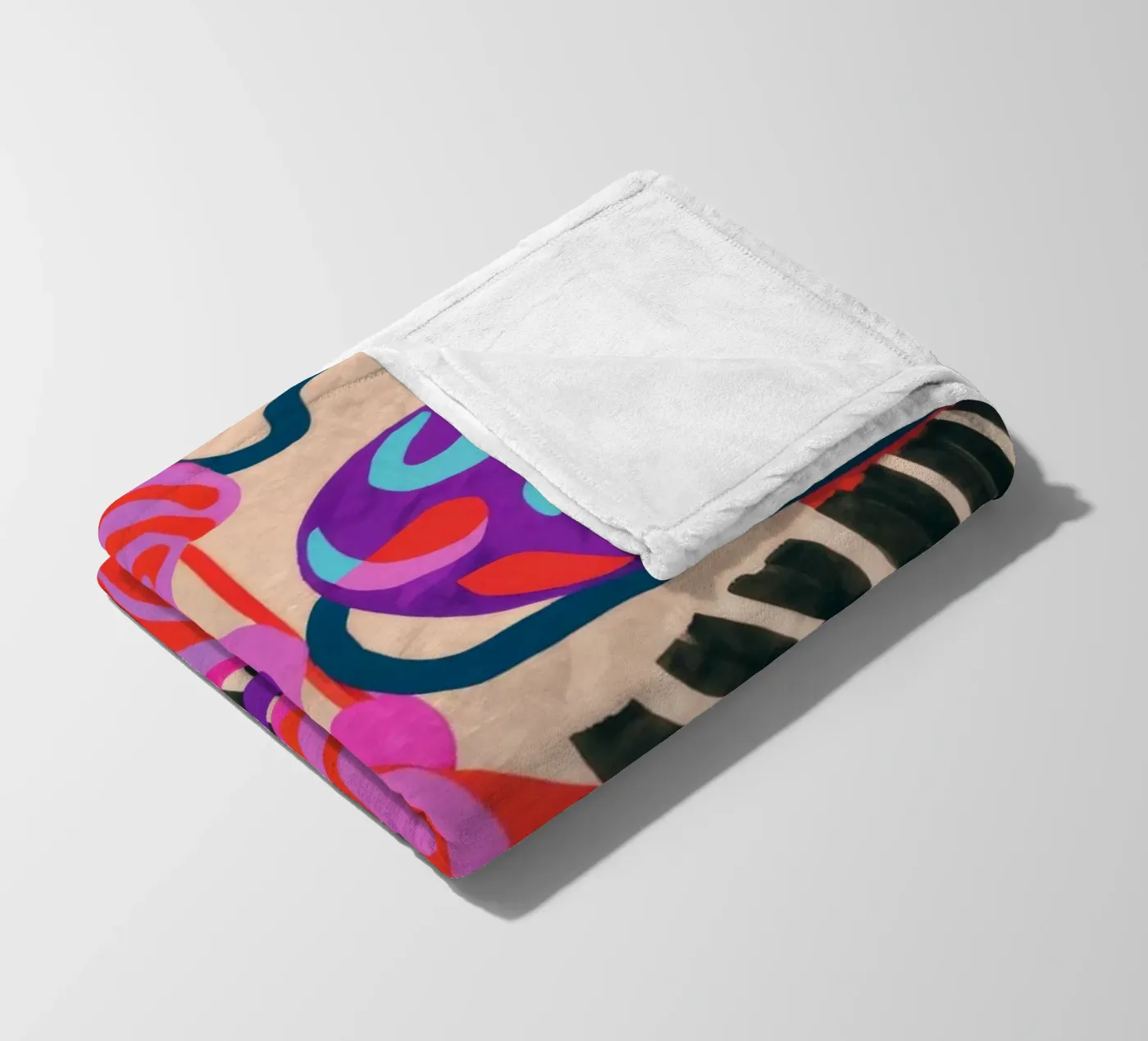 Formes rythmiques abstraites plaid polaire de Pake Nebula