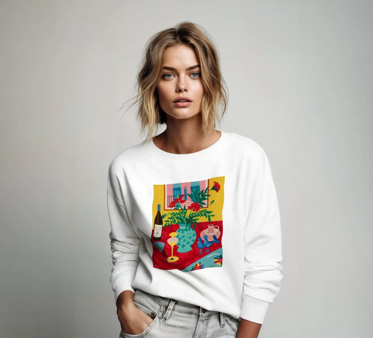 Ruby Wijn viering sweatshirt van Pake Nebula