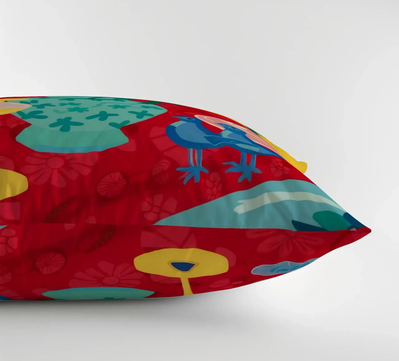 Ruby Wine Celebration decorative cushion by Pake Nebula