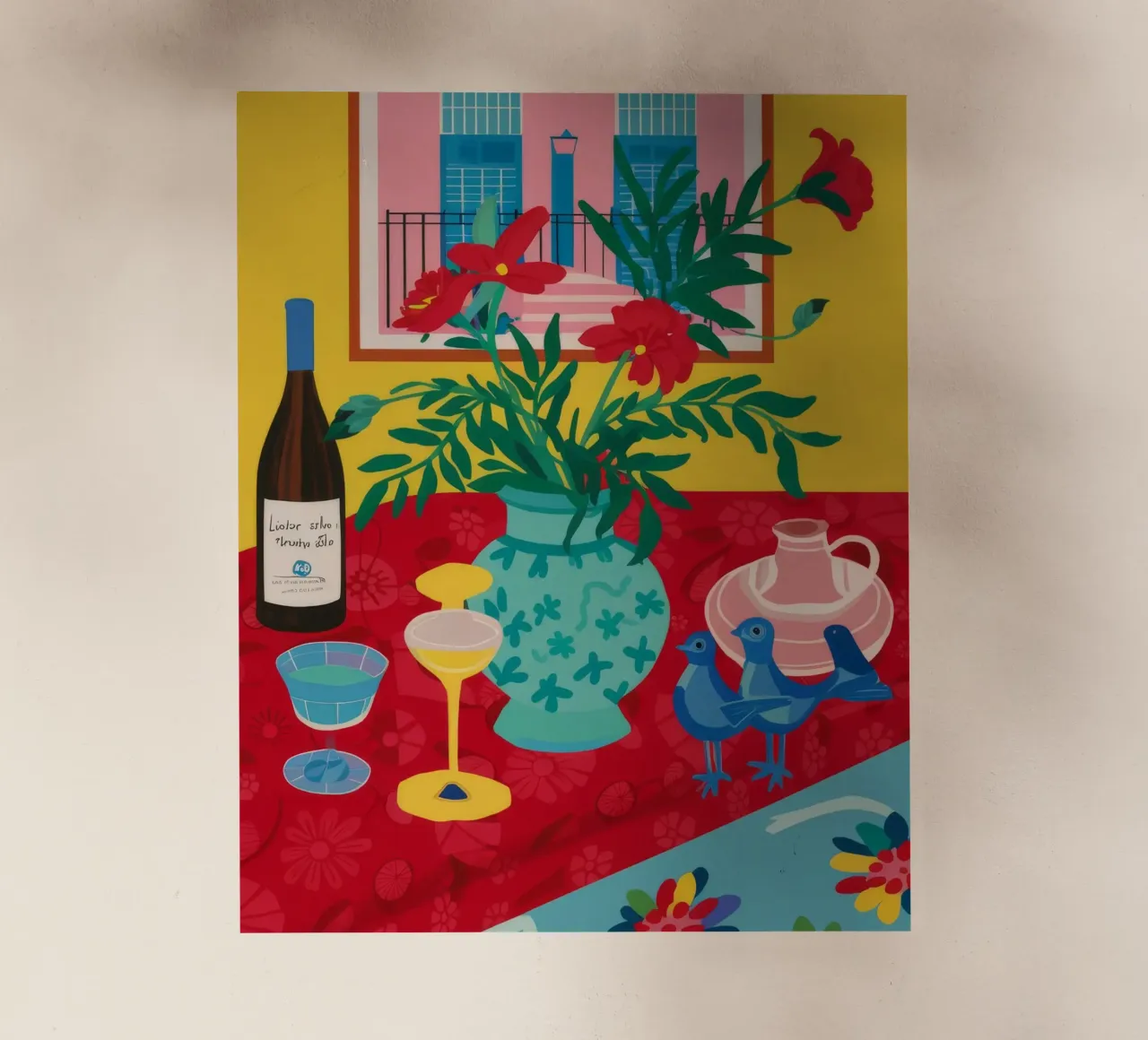 Celebrazione del vino rubino pellicola backlit da Pake Nebula