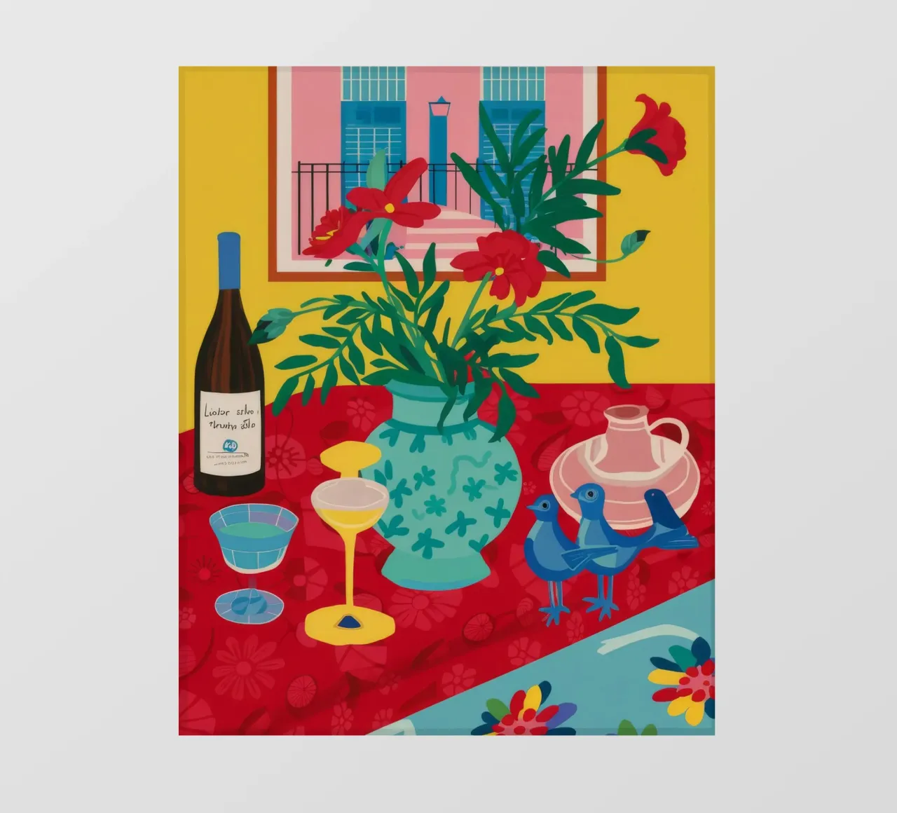 Celebrazione del vino rubino pellicola backlit da Pake Nebula