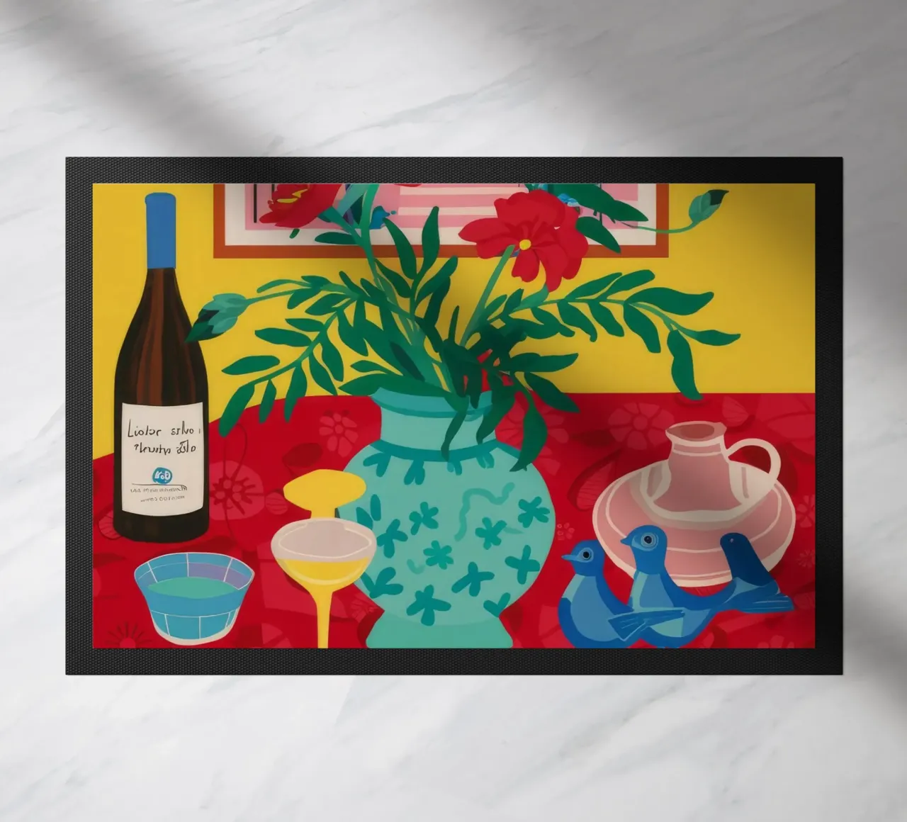 Ruby Wine Celebration deurmat van Pake Nebula