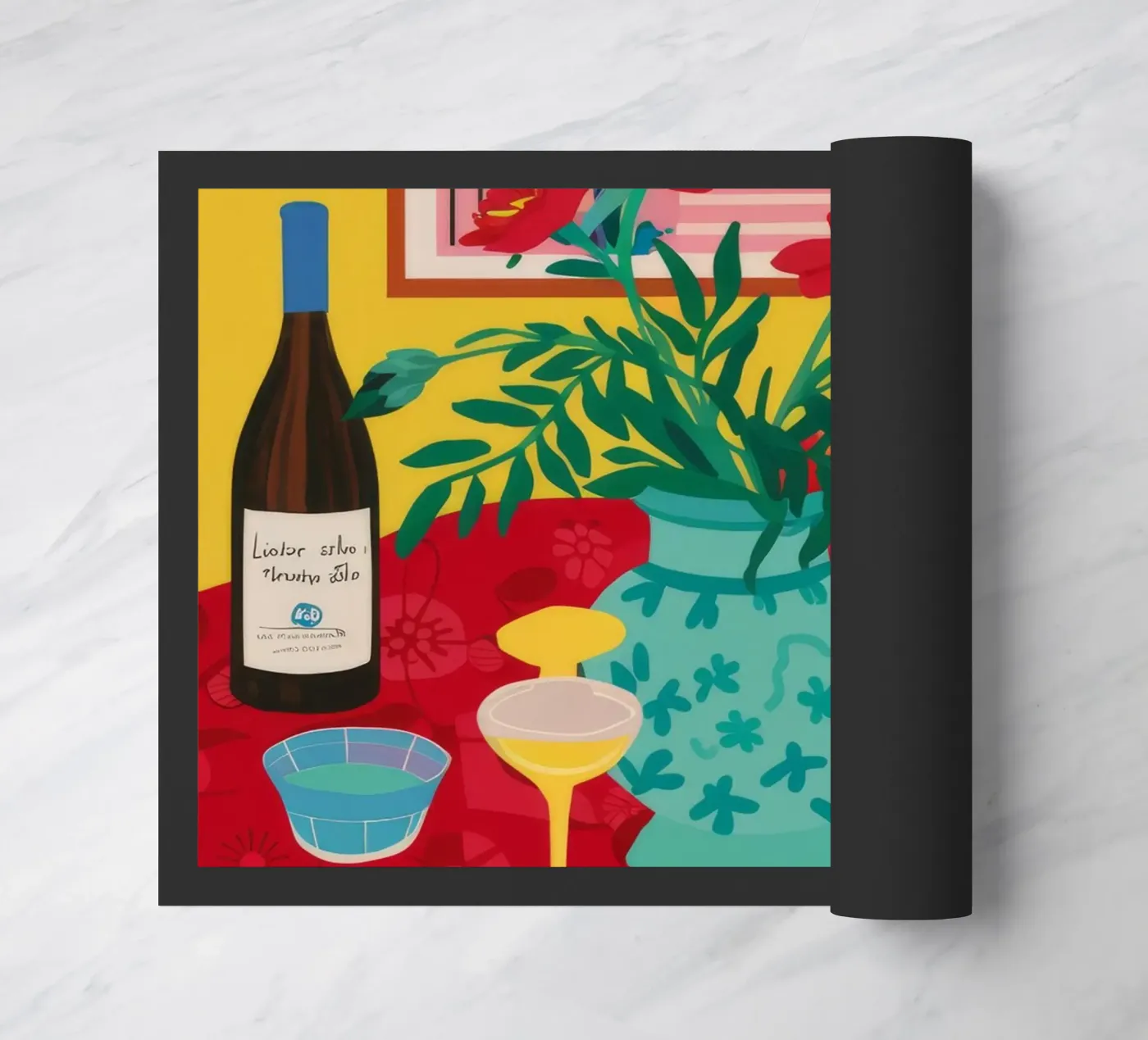 Célébration du vin rubis paillasson de Pake Nebula