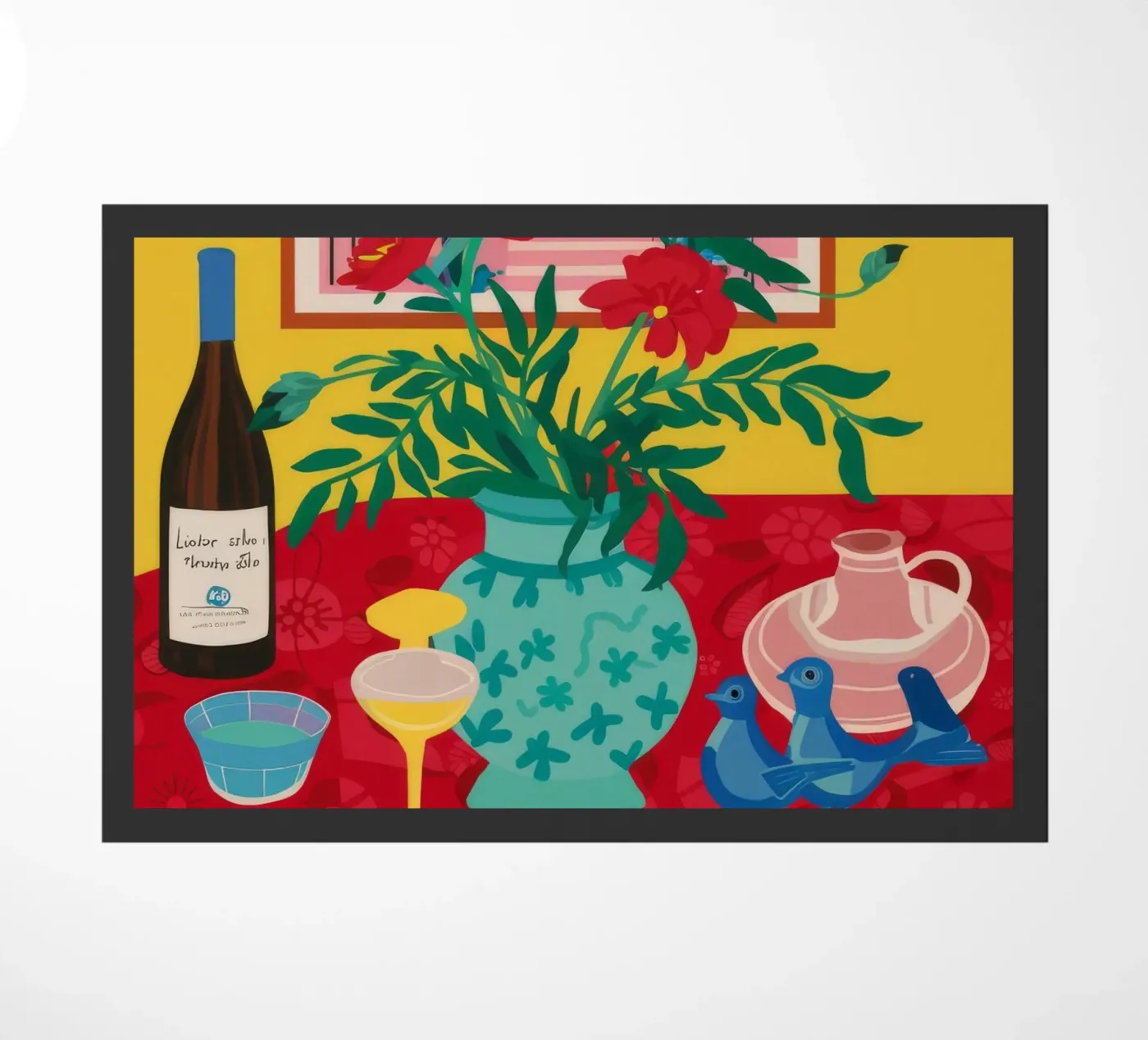 Célébration du vin rubis paillasson de Pake Nebula