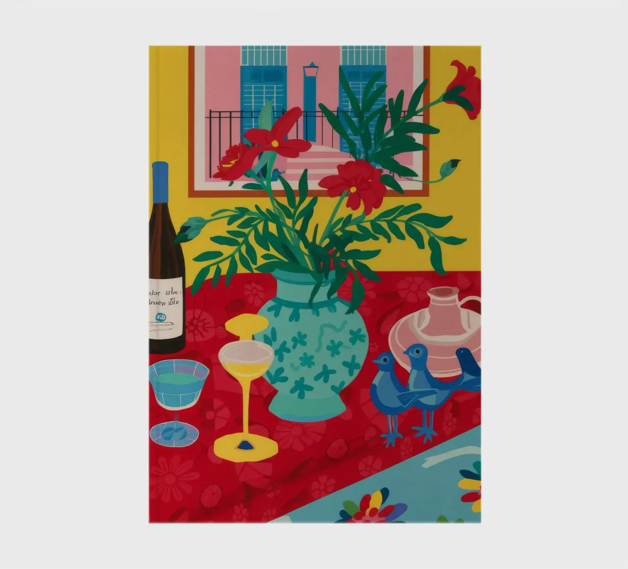 Ruby Wine Celebration notebook by Pake Nebula