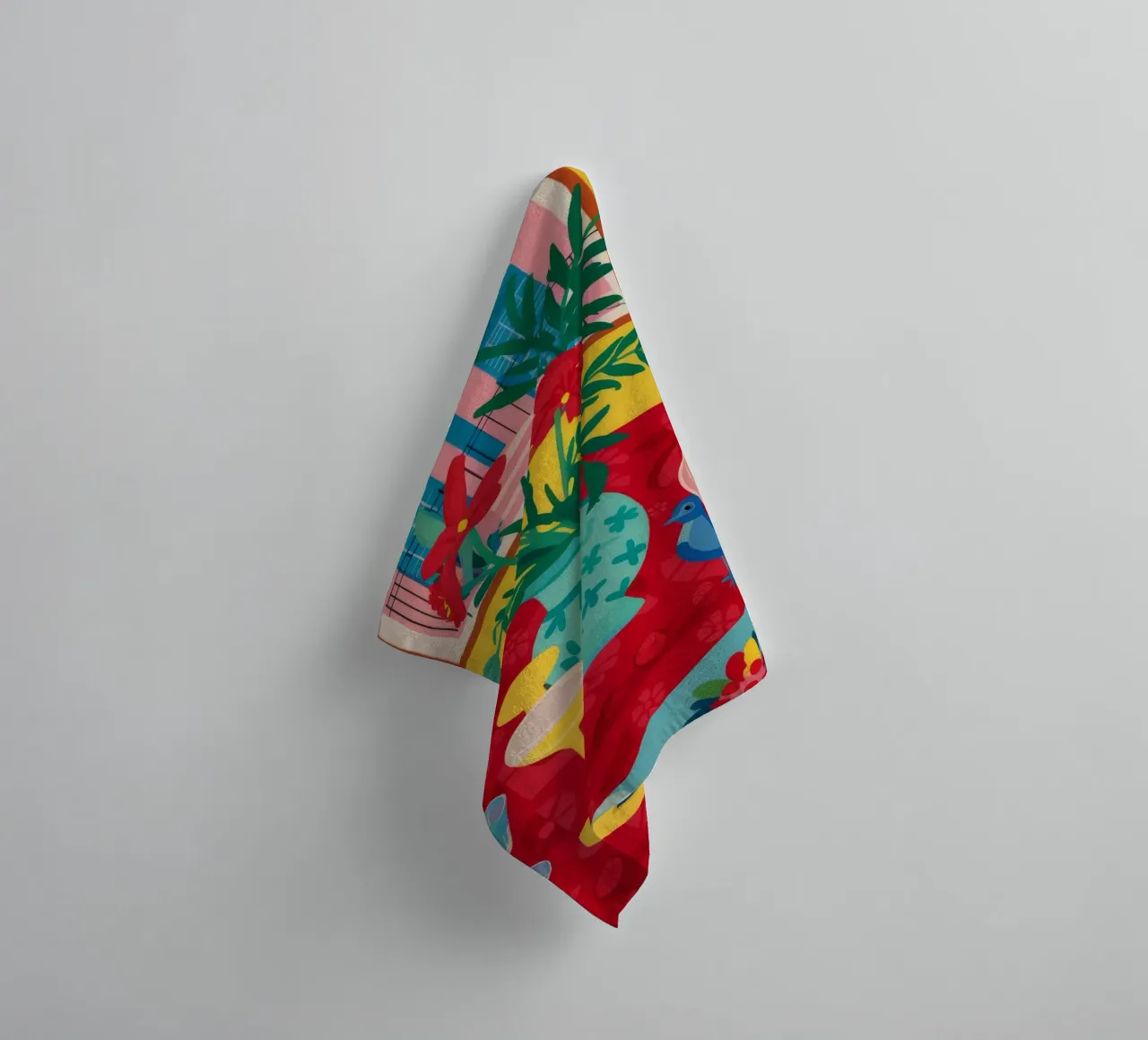Ruby Wijn viering badhanddoek van Pake Nebula