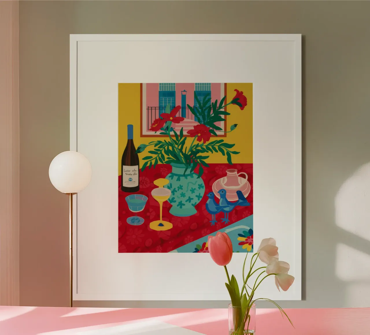 Ruby Wijn viering poster van Pake Nebula