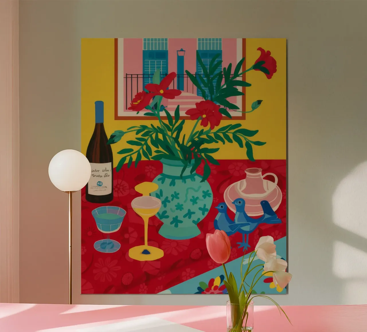 Ruby Wijn viering poster van Pake Nebula