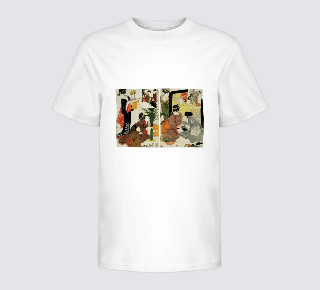 Utamaro - Two Scenes from the Series 'Loyal League' Kinder T-Shirt von ARTOTHEK