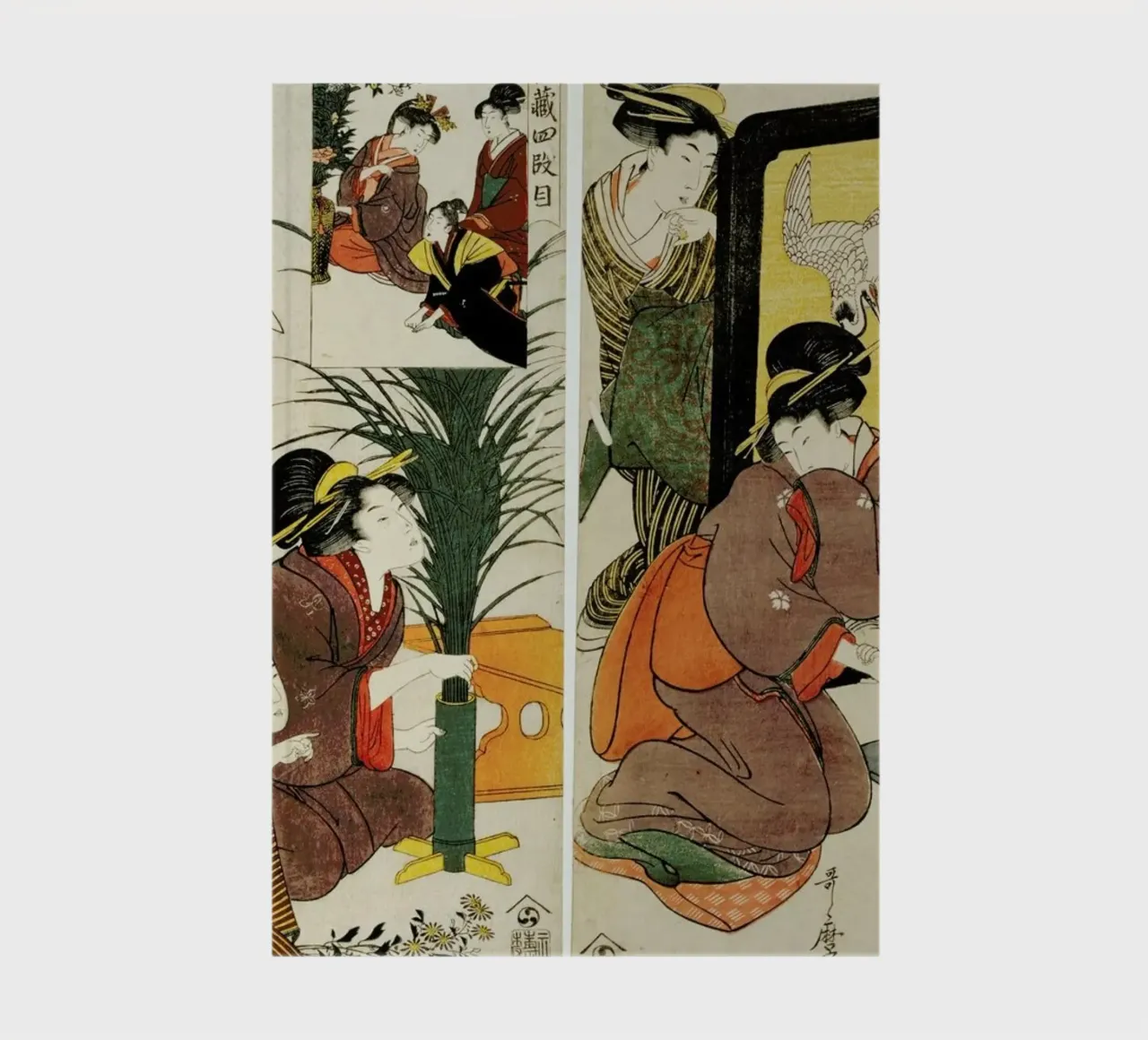 Utamaro - Two Scenes from the Series 'Loyal League' Notizbuch von ARTOTHEK