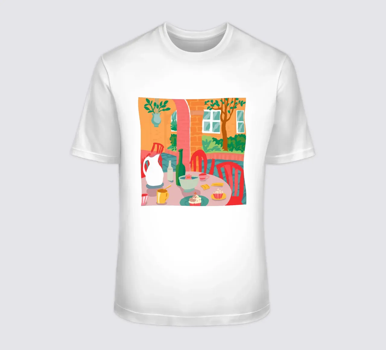 Terracotta Table Feast t-shirt da Pake Nebula