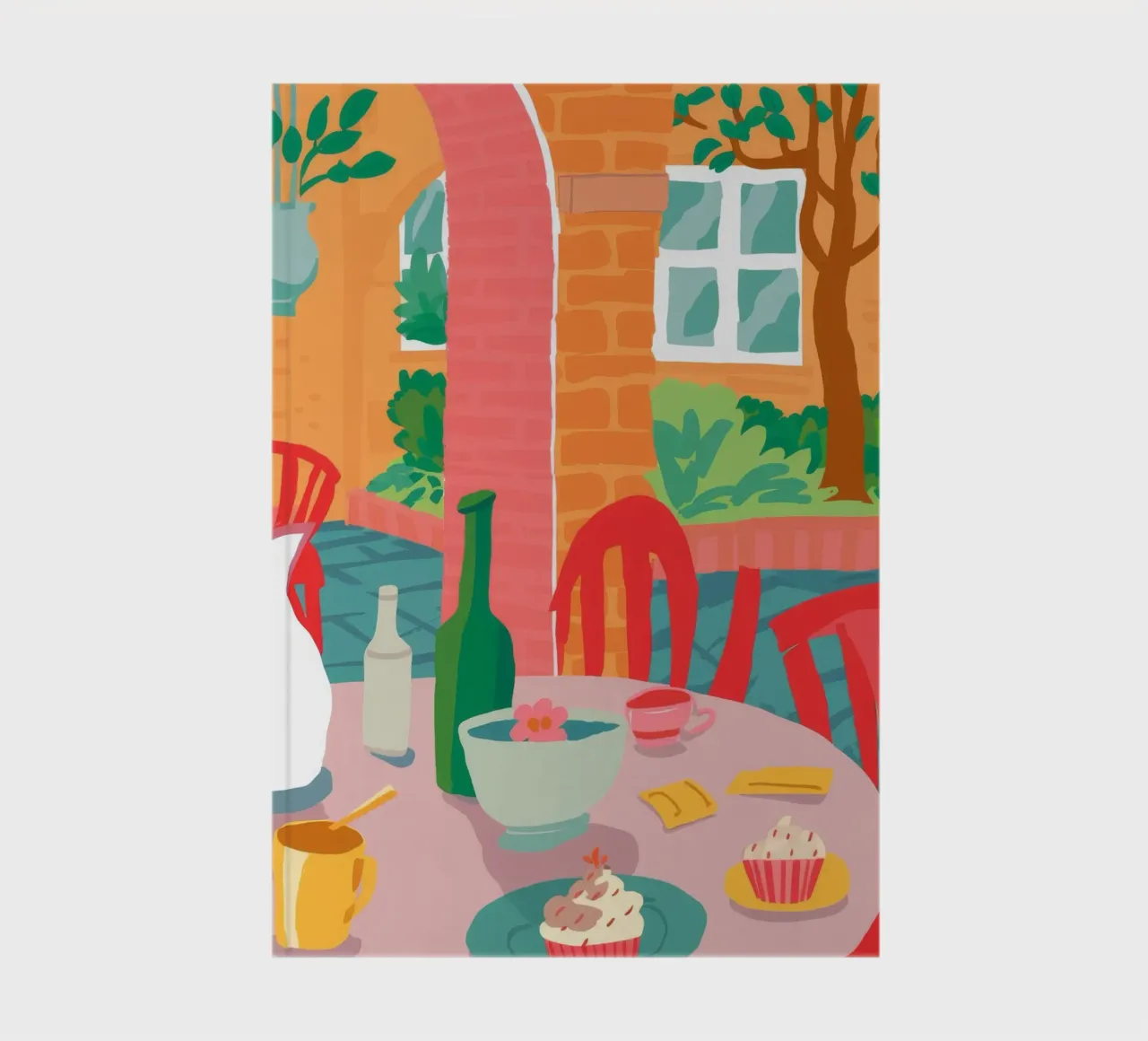 Terracotta Table Feast notebook by Pake Nebula