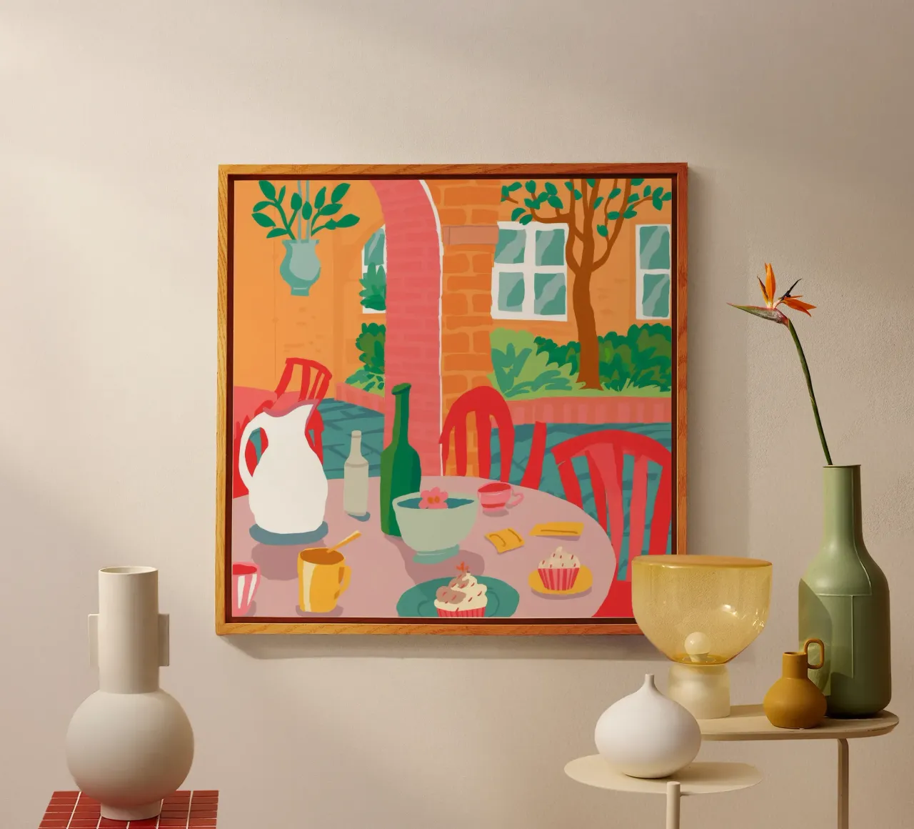 Terracotta Table Feast plexiglass da Pake Nebula