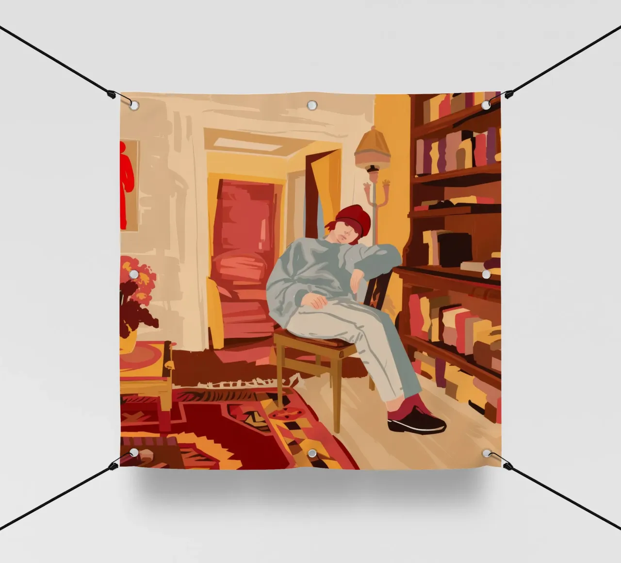 Scholar's Amber Repose pvc cover by Murni Strokes