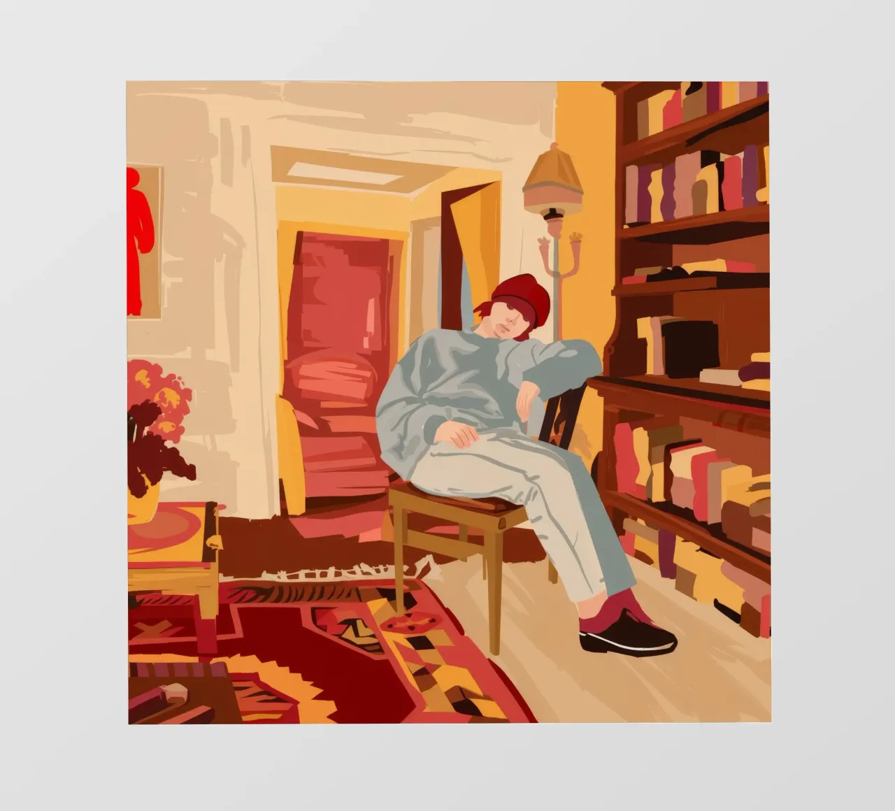 Scholar's Amber Repose pvc cover by Murni Strokes