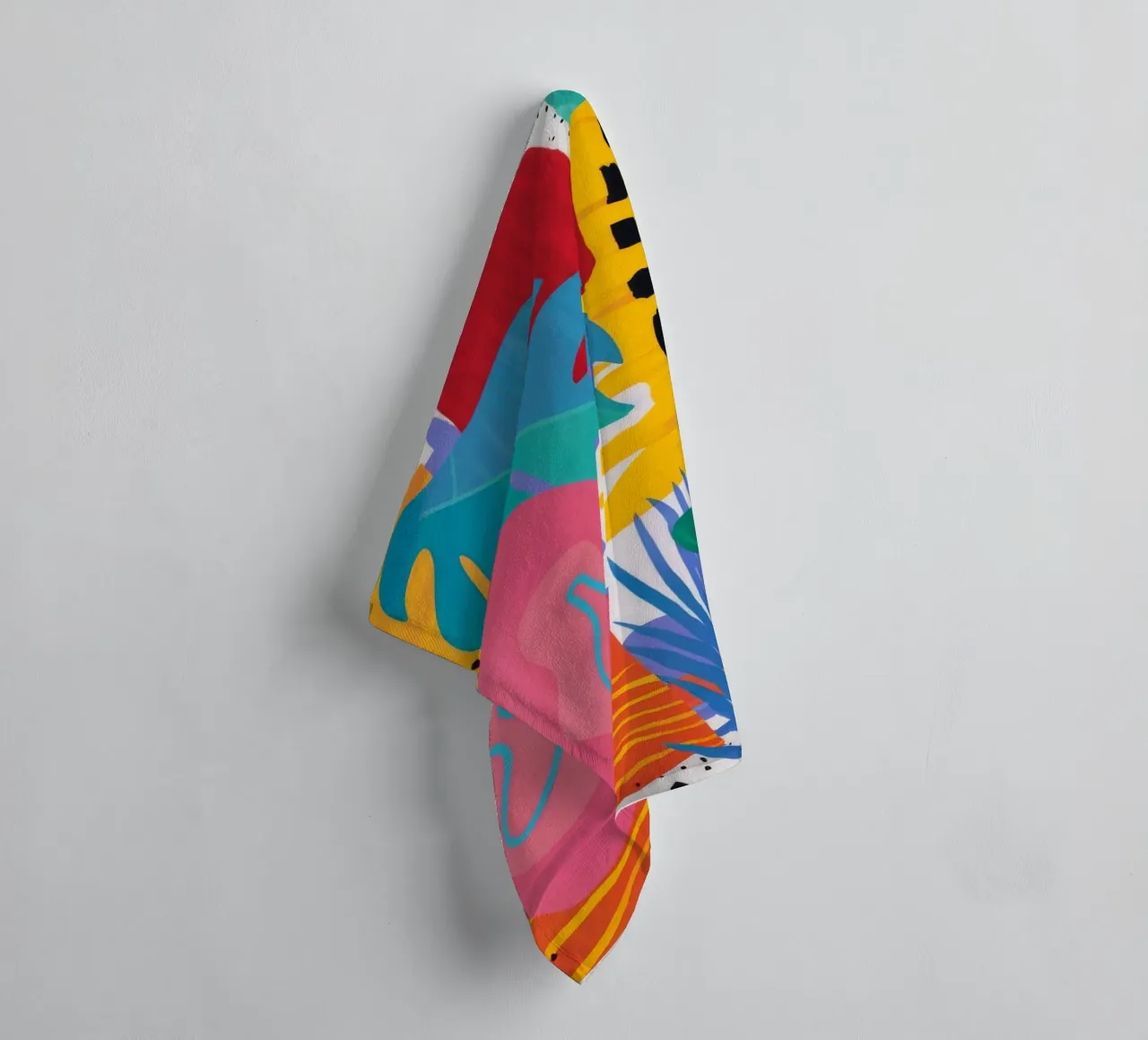 Abstracte oerwoudpuls badhanddoek van Pake Nebula