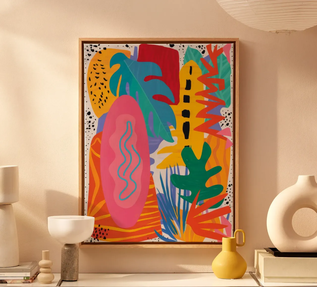 Abstracte oerwoudpuls canvas van Pake Nebula