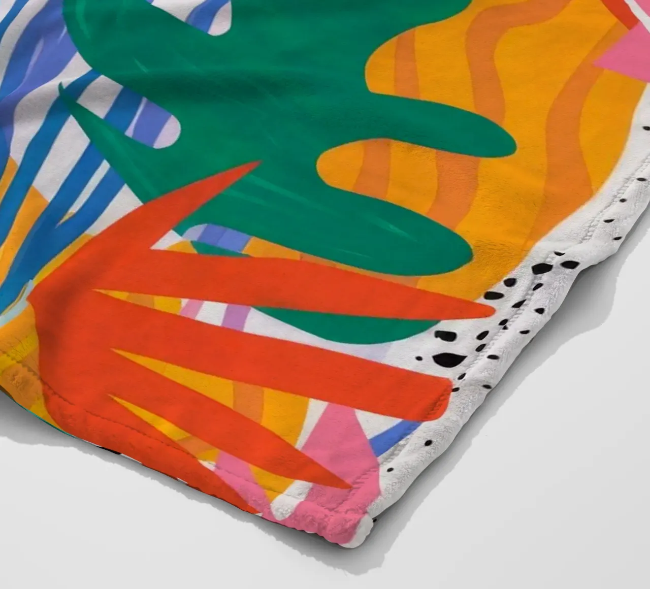 Abstract Jungle Pulse fleece blanket by Pake Nebula