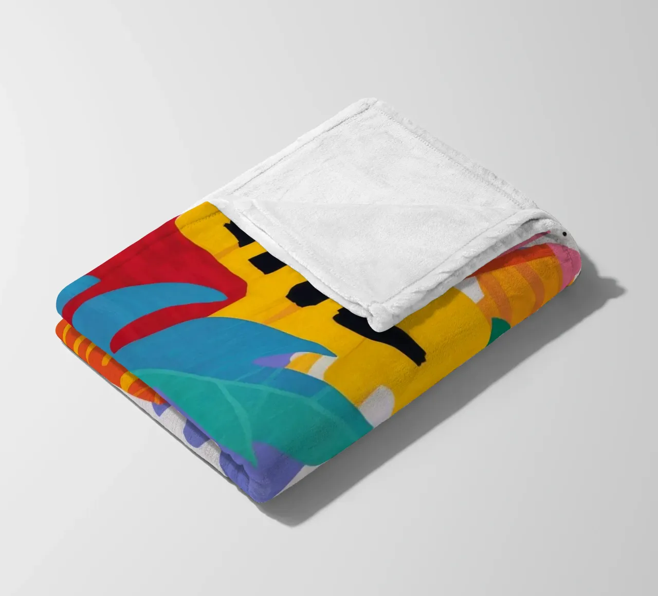 Abstract Jungle Pulse fleece blanket by Pake Nebula