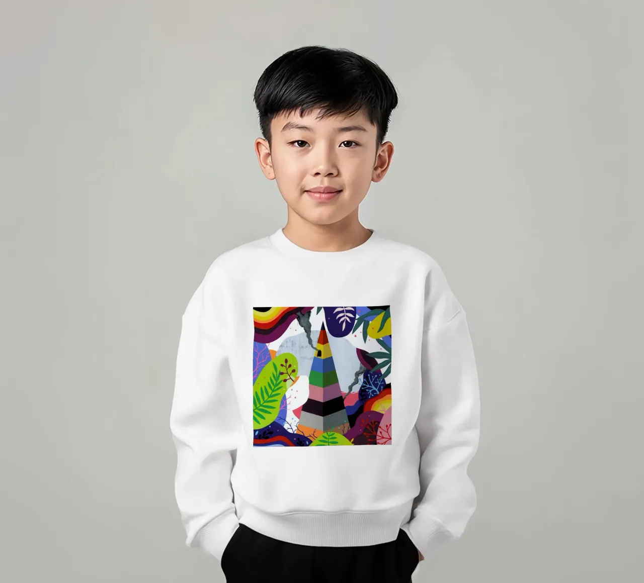 Pyramid kids sweatshirt by Famous When Dead
