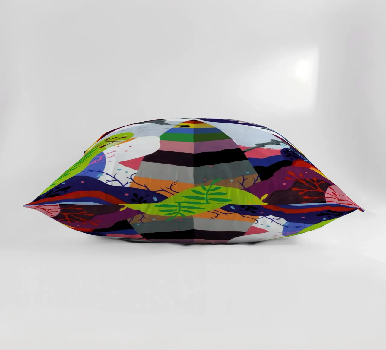 Pyramid decorative cushion by Famous When Dead