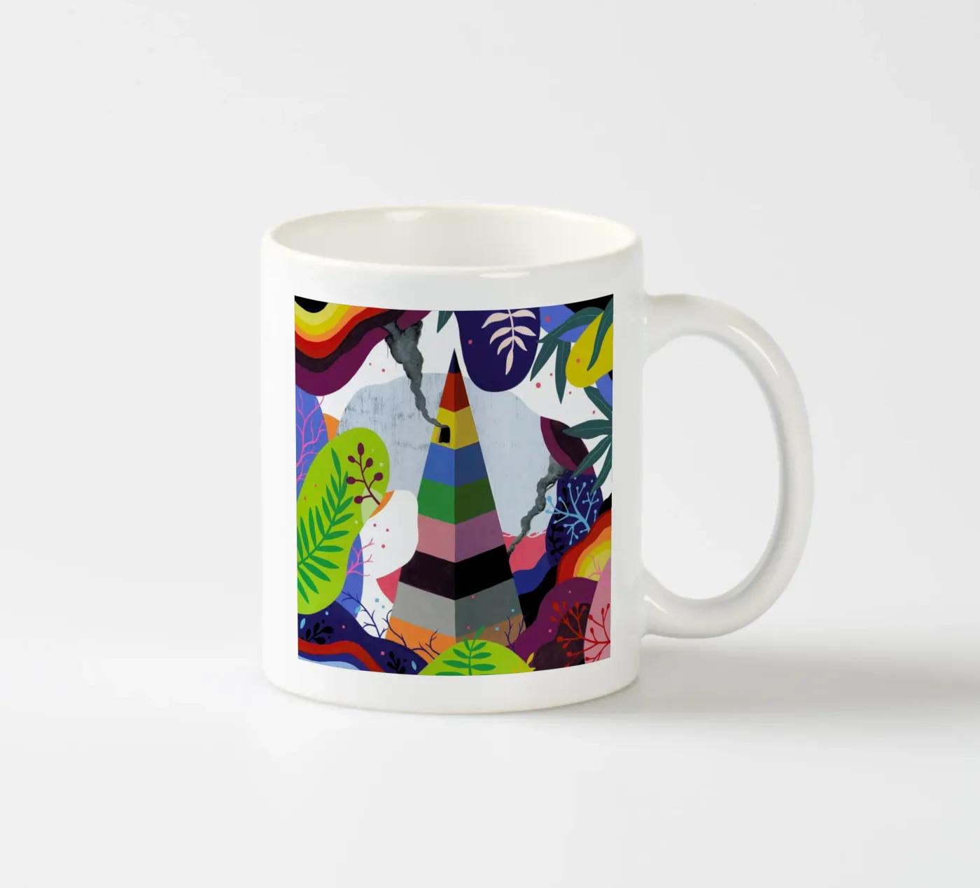 Pyramid ceramic mug by Famous When Dead