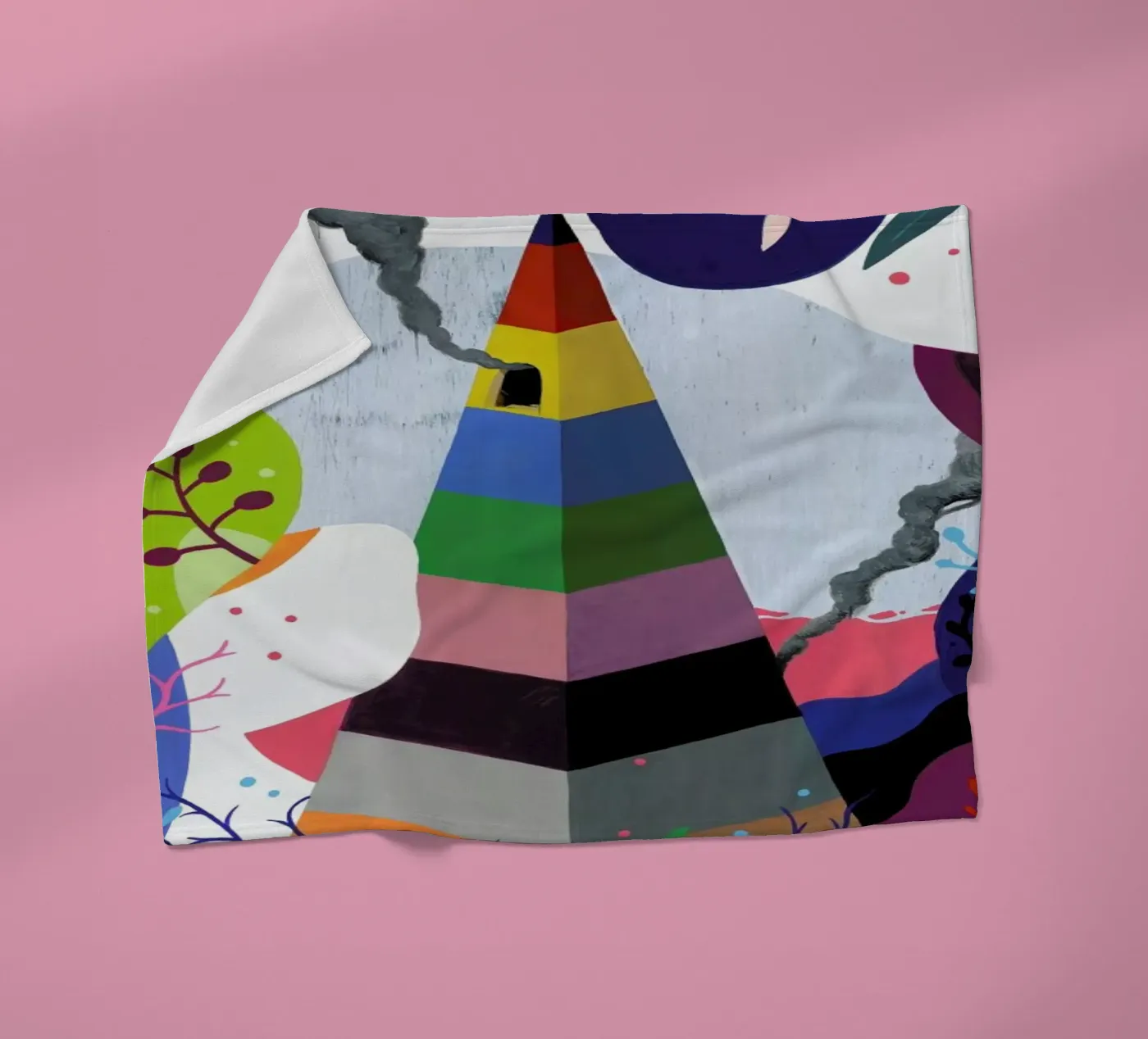 Pyramid fleecedeken van Famous When Dead