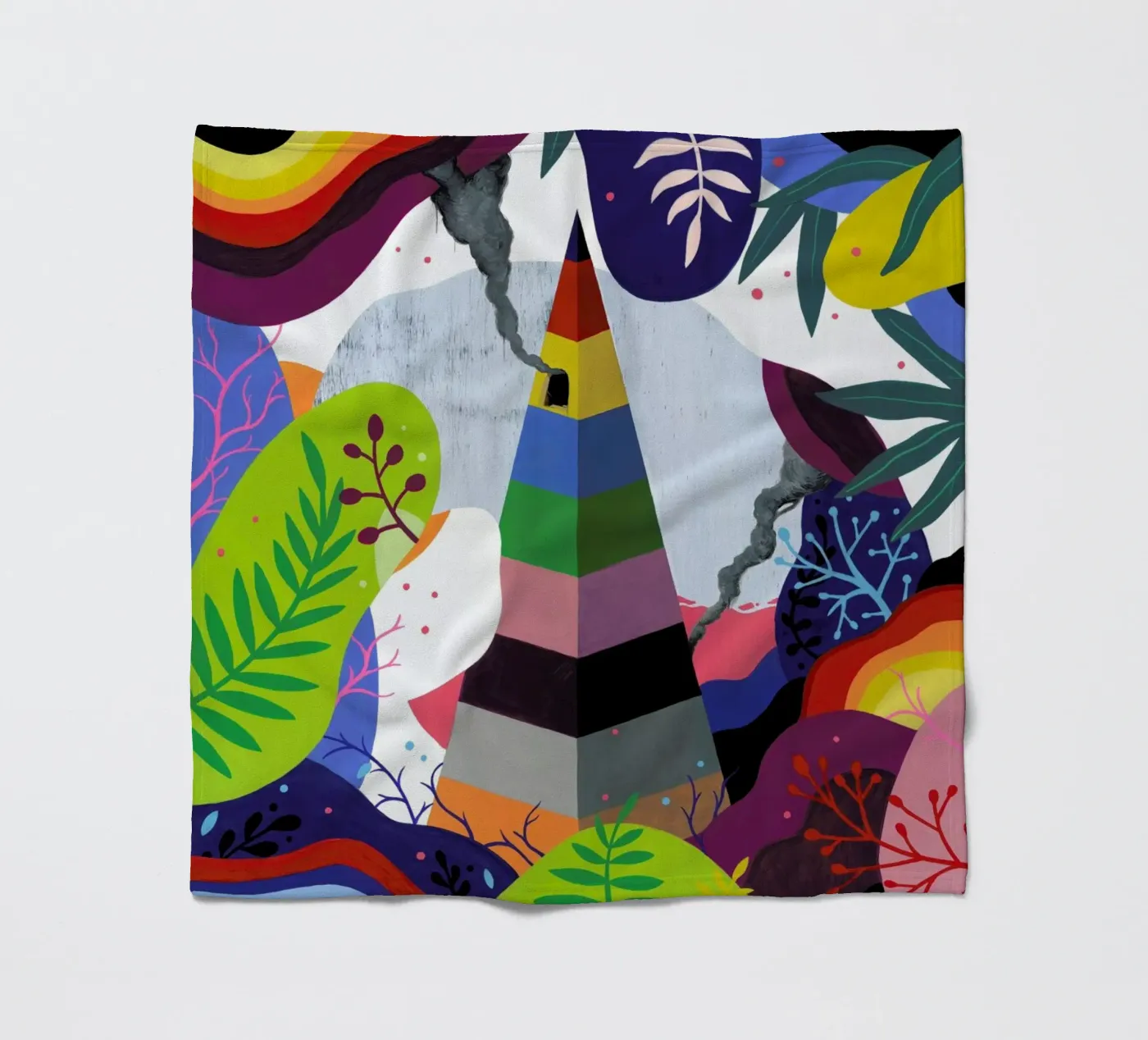 Pyramid fleecedeken van Famous When Dead