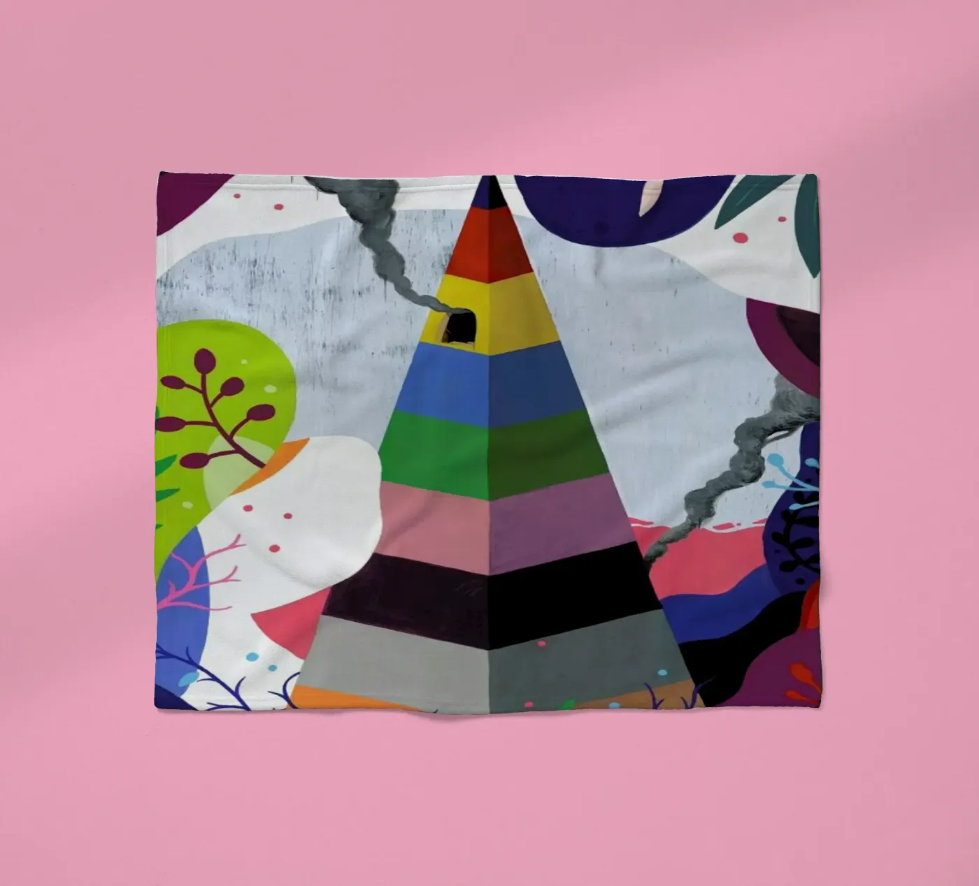 Pyramid fleecedeken van Famous When Dead