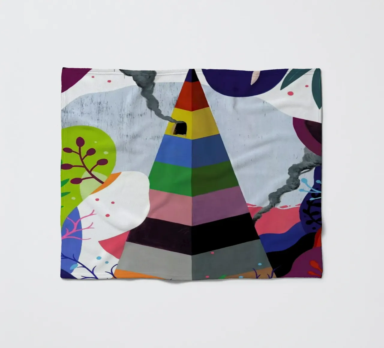 Pyramid fleece blanket by Famous When Dead