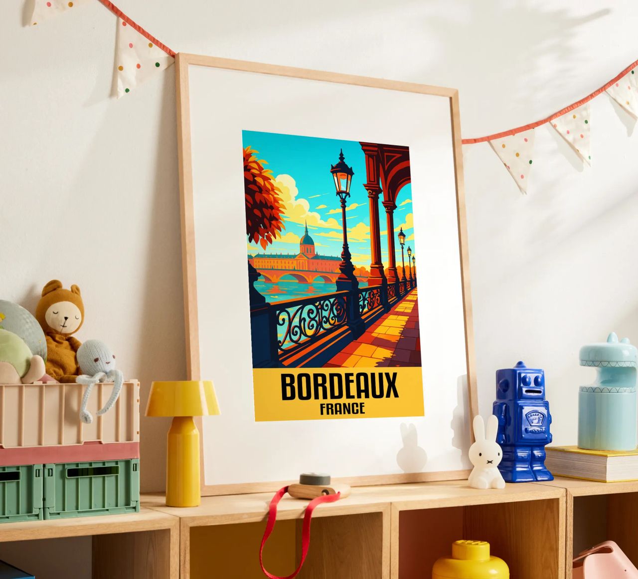 Bordeaux France City Art Imagination poster de oneheart
