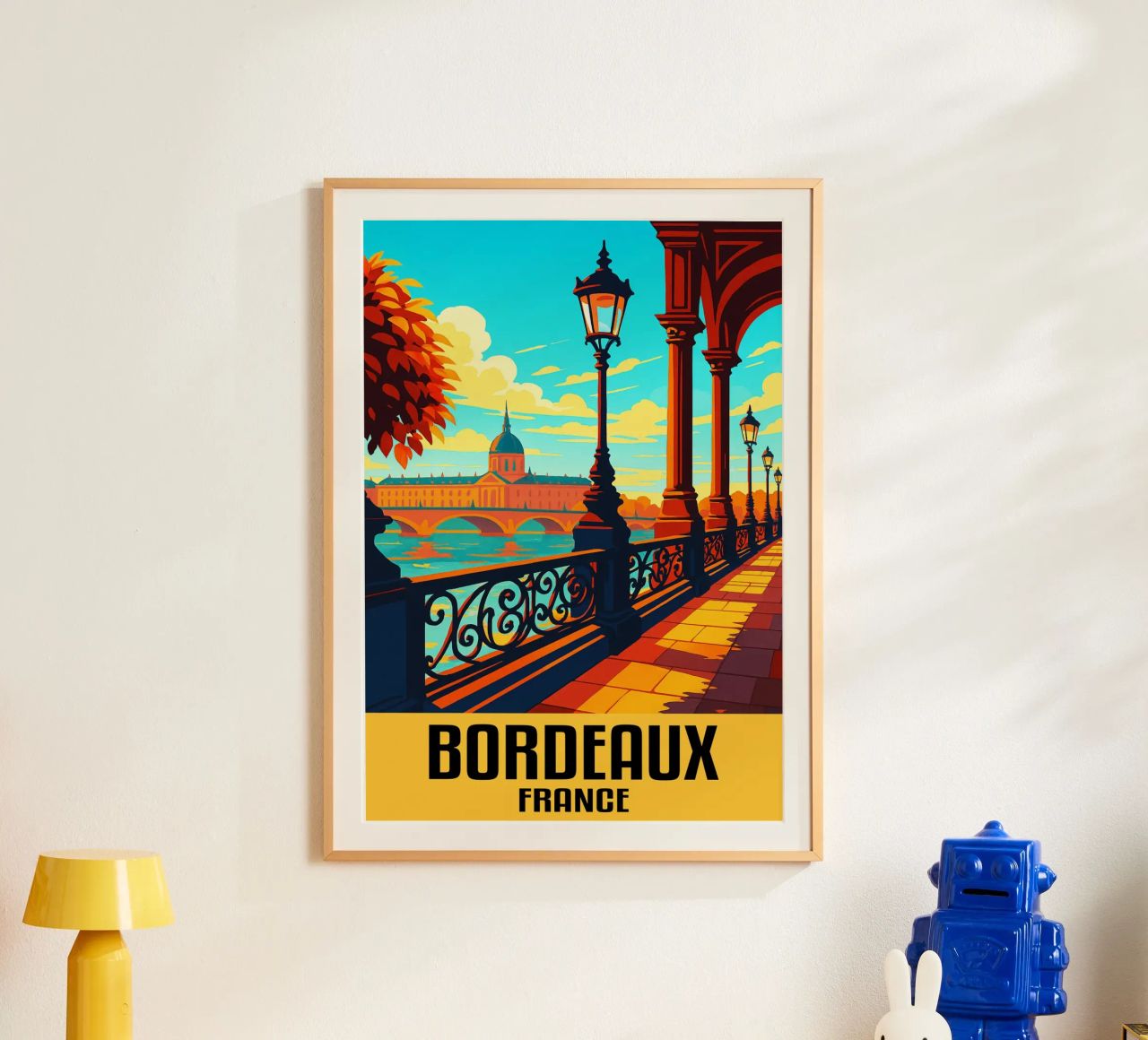 Bordeaux France City Art Imagination poster de oneheart