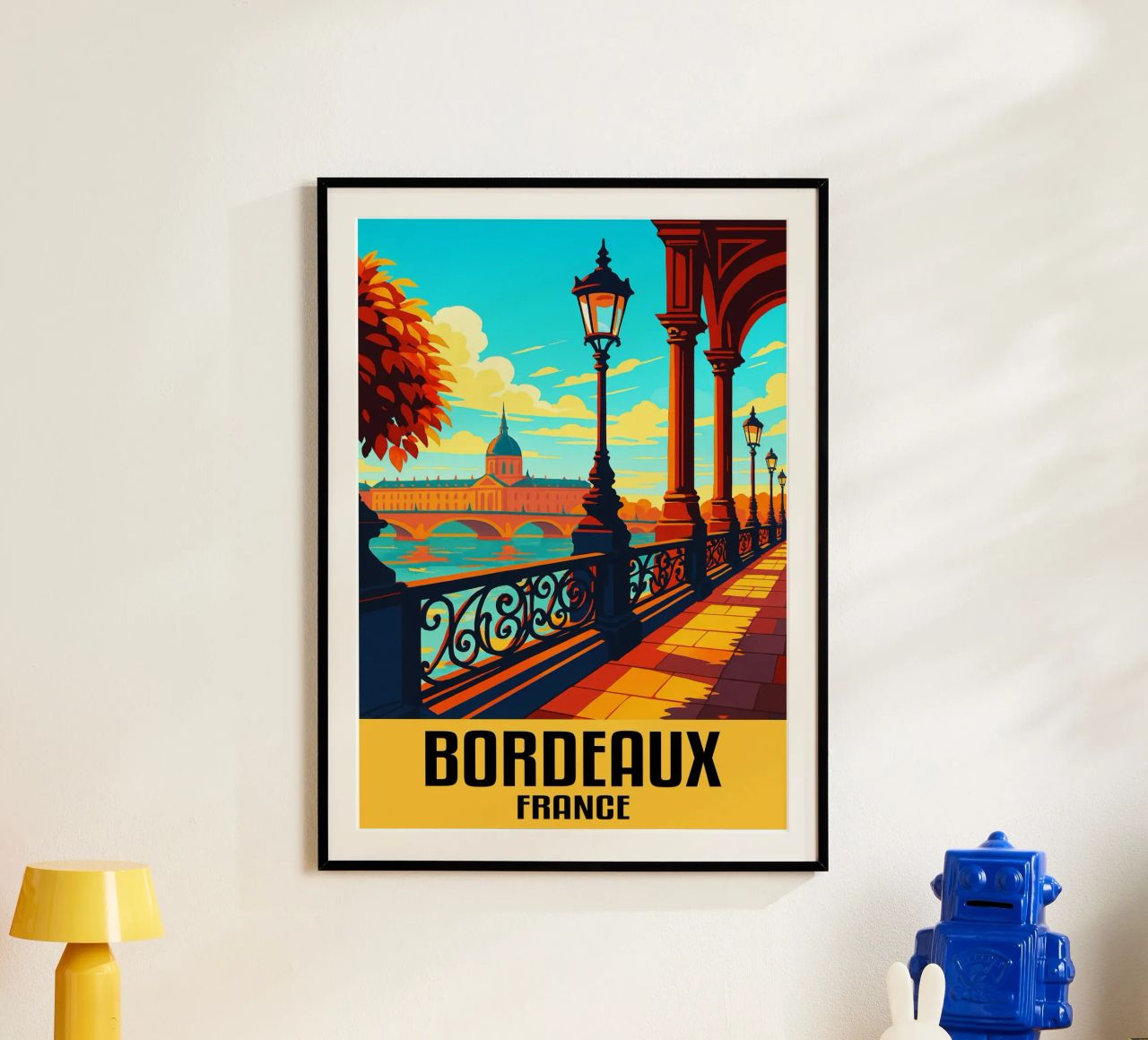 Bordeaux France City Art Imagination poster de oneheart