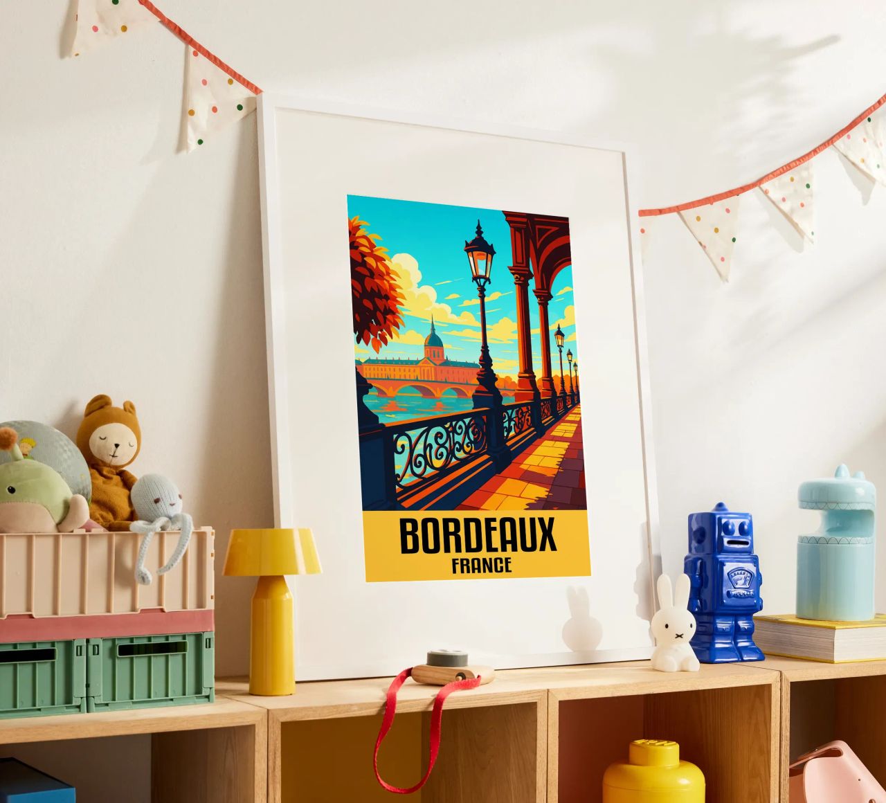 Bordeaux France City Art Imagination poster de oneheart